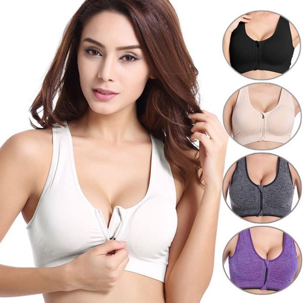 gym clothing women front zip sports bra high stretch quick dry padded sportswear sport bras fitness underwear push up lingerie, White;black
gym clothing women front zip sports bra high stretch quick dry padded sportswear sport bras fitness underwear push up lingerie, White;black