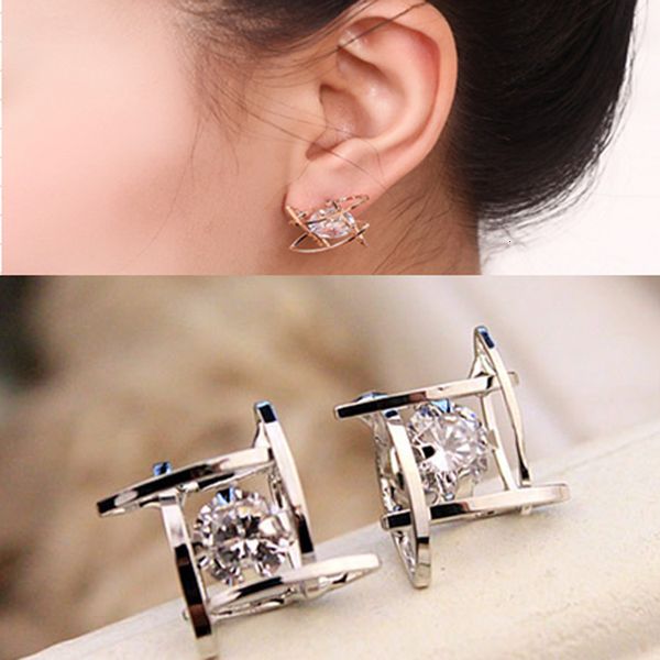 and square zircon earrings, Golden
and square zircon earrings, Golden