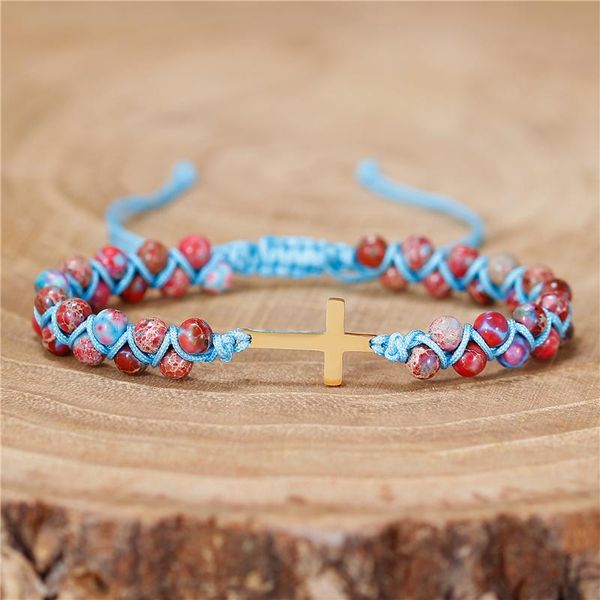 gold cross charm bracelet multi color jaspers beads braided friendship beaded lover boho jewelry drop bracelets, Golden;silver
gold cross charm bracelet multi color jaspers beads braided friendship beaded lover boho jewelry drop bracelets, Golden;silver