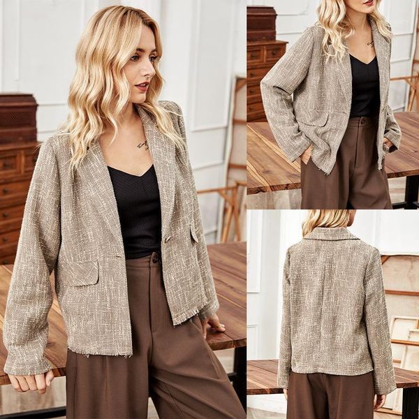 lapel small suit jacket women slim short style spring and autumn korean temperament long sleeve women's suits & blazers, White;black
lapel small suit jacket women slim short style spring and autumn korean temperament long sleeve women's suits & blazers, White;black