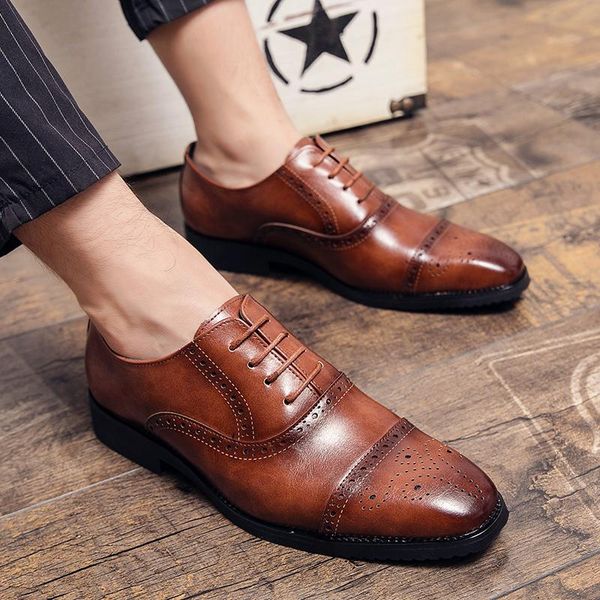 spring autumn men's dress shoes classic brock black formal faux leather lace-up wedding for men designer luxury shoe
spring autumn men's dress shoes classic brock black formal faux leather lace-up wedding for men designer luxury shoe