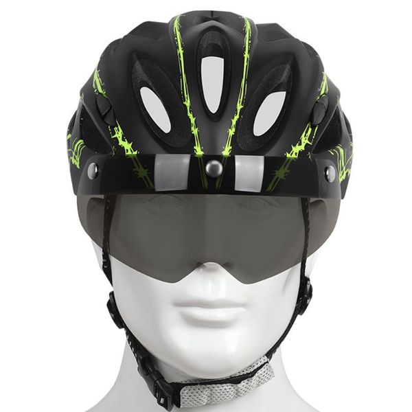 cycling caps & masks bicycle helmet with detachable magnetic goggles adjustable mtb mountain road bike for men women accessories, Black
cycling caps & masks bicycle helmet with detachable magnetic goggles adjustable mtb mountain road bike for men women accessories, Black