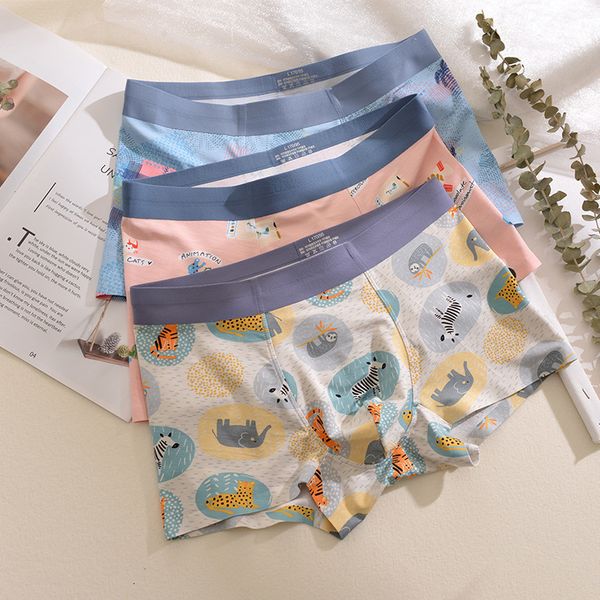 modal cotton funny cartoon print middle waist elastic no trace vitality comfortable friendly men's boxer underwear, Black;white
modal cotton funny cartoon print middle waist elastic no trace vitality comfortable friendly men's boxer underwear, Black;white