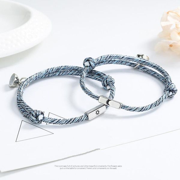 charm bracelets fashion 2pcs/pair magnet bracelet couple creative sun moon distance paired braslet adjustable hand-woven red string lovers g, Golden;silver
charm bracelets fashion 2pcs/pair magnet bracelet couple creative sun moon distance paired braslet adjustable hand-woven red string lovers g, Golden;silver