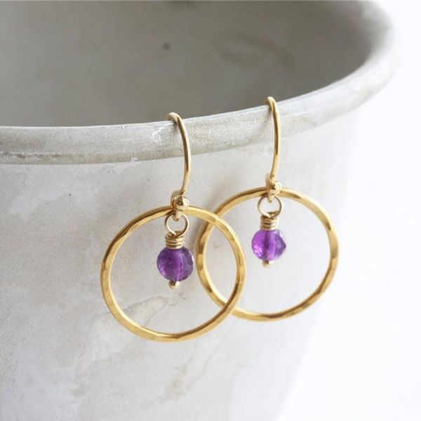 dangle & chandelier 14k gold filled circle earrings natural amethyst oorbellen hammered jewelry minimalism brincos vintage pendientes, Silver
dangle & chandelier 14k gold filled circle earrings natural amethyst oorbellen hammered jewelry minimalism brincos vintage pendientes, Silver