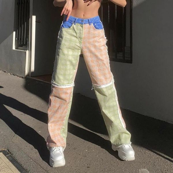 women's jeans laamei streetwear e-girl patchwork women cargo green pants mom y2k baggy graphic checkerboard 90s jean denim, Blue
women's jeans laamei streetwear e-girl patchwork women cargo green pants mom y2k baggy graphic checkerboard 90s jean denim, Blue