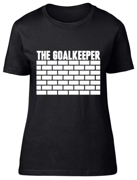 the goalkeeper womens ladies fitted t-shirt, White;black
the goalkeeper womens ladies fitted t-shirt, White;black