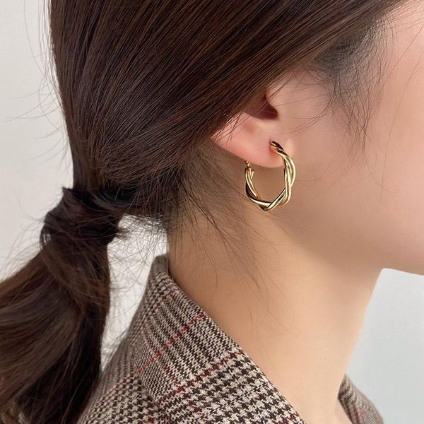 stud ins fashion 925 sterling silver earrings for women creative simple twist circle birthday party jewelry gifts, Golden;silver
stud ins fashion 925 sterling silver earrings for women creative simple twist circle birthday party jewelry gifts, Golden;silver