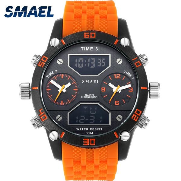 wristwatches big men's sports watch three time display led digital quartz waterproof dual casual 1159 men chronograph, Slivery;brown
wristwatches big men's sports watch three time display led digital quartz waterproof dual casual 1159 men chronograph, Slivery;brown