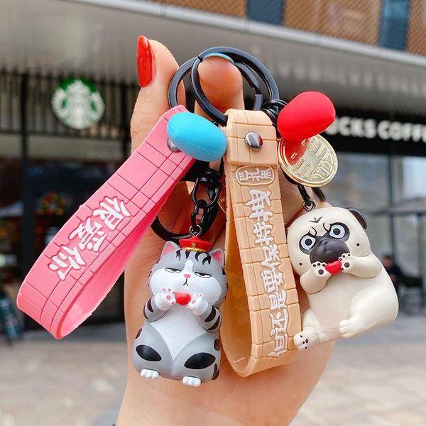 keychains little black dog doll key chain cute cat car school bag ornaments animal models boutique accessories, Silver
keychains little black dog doll key chain cute cat car school bag ornaments animal models boutique accessories, Silver