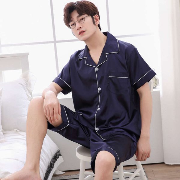 new july's song lent summer men faux sitting pajamas set simple pure color leisure nightwear short mouwen, Black;brown
new july's song lent summer men faux sitting pajamas set simple pure color leisure nightwear short mouwen, Black;brown