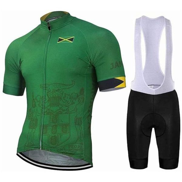 summer team jamaica men's green cycling jerseys short sleeve shirt bib set kits road track mtb biking race wear breathable racing sets, Black;blue
summer team jamaica men's green cycling jerseys short sleeve shirt bib set kits road track mtb biking race wear breathable racing sets, Black;blue