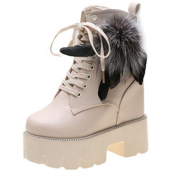boots bonjomarisa female fashion platform ankle lace up chunky heel solid brand women casual shoes woman, Black
boots bonjomarisa female fashion platform ankle lace up chunky heel solid brand women casual shoes woman, Black