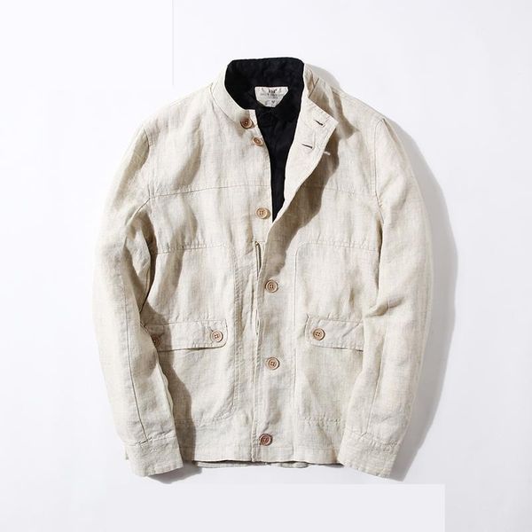 men's jackets arrival fashion spring autumn motorcycle khaki coat stand collar linen jacket men size s m xl xxl, Black;brown
men's jackets arrival fashion spring autumn motorcycle khaki coat stand collar linen jacket men size s m xl xxl, Black;brown