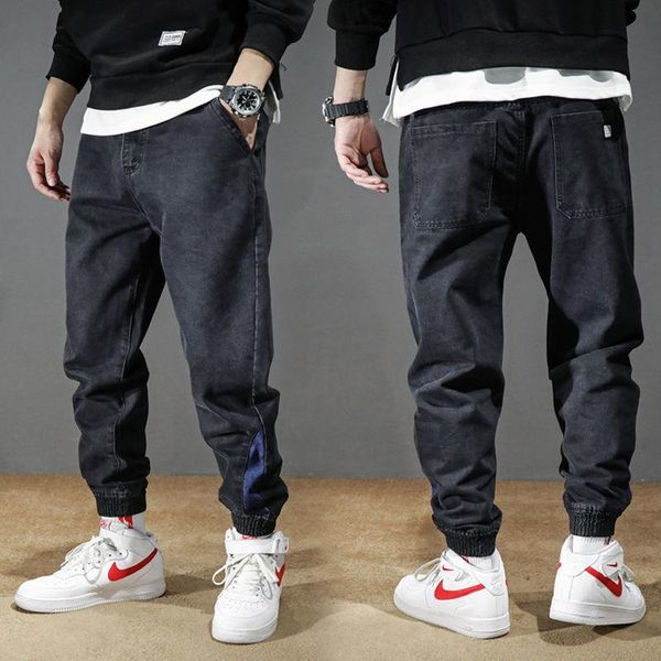 men's pants elastic casual loose simple black overalls easy to match clothes waist jeans
men's pants elastic casual loose simple black overalls easy to match clothes waist jeans