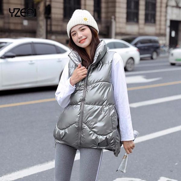 women's vests yzeqi women winter warmvests short bright color waistcoat cotton padded sleeveless jacket coat female vest top, Black;white
women's vests yzeqi women winter warmvests short bright color waistcoat cotton padded sleeveless jacket coat female vest top, Black;white