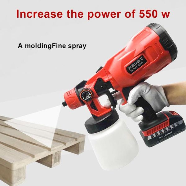 electric paint sprayer 550w cordless fence painting tool 2000mah 18v with 3 patterns adjustable flow high power spraying professional spray
electric paint sprayer 550w cordless fence painting tool 2000mah 18v with 3 patterns adjustable flow high power spraying professional spray