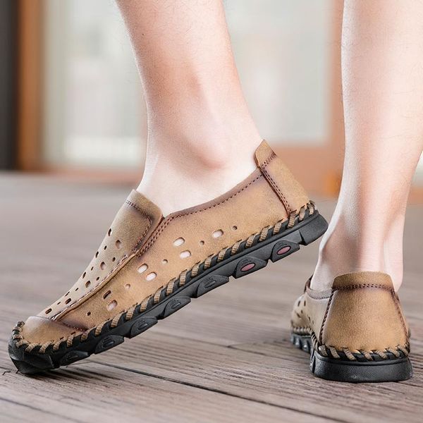 sandals arrival harajuku handmade casual shoes fashion men leather beach summer outdoor sneakers male walking travel, Black
sandals arrival harajuku handmade casual shoes fashion men leather beach summer outdoor sneakers male walking travel, Black