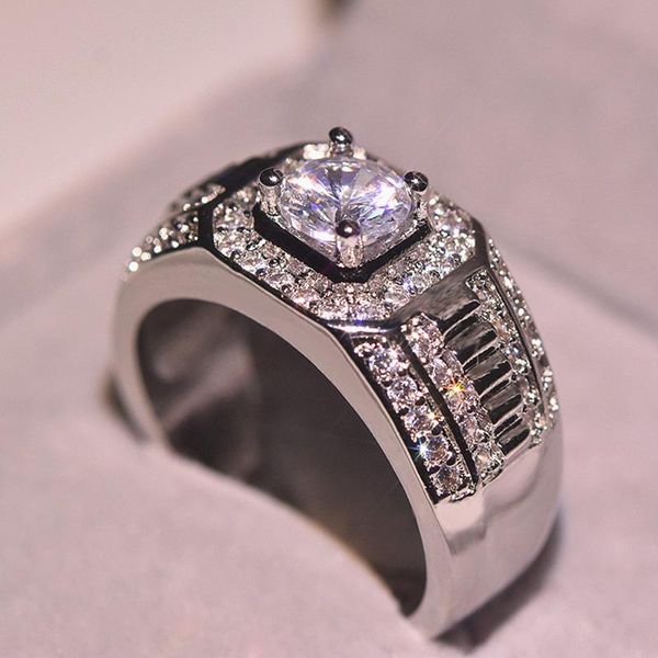 cluster rings fashion zircon diamond gemstones for men white gold silver color masculine jewelry bague bijoux wedding band accessory, Golden;silver
cluster rings fashion zircon diamond gemstones for men white gold silver color masculine jewelry bague bijoux wedding band accessory, Golden;silver