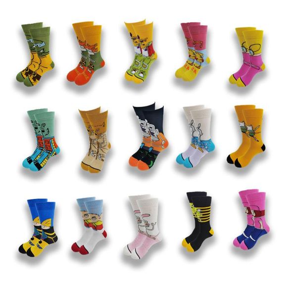men's socks men cartoon anime cotton happy funny personality cool crew street fashion skarpety sewing pattern, Black
men's socks men cartoon anime cotton happy funny personality cool crew street fashion skarpety sewing pattern, Black