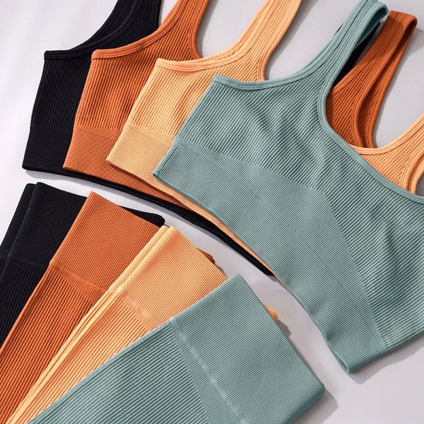 yoga outfit u-neck ribbed suit women's workout set 2 piece seamless crop tank high waist athletic clothing sets
yoga outfit u-neck ribbed suit women's workout set 2 piece seamless crop tank high waist athletic clothing sets
