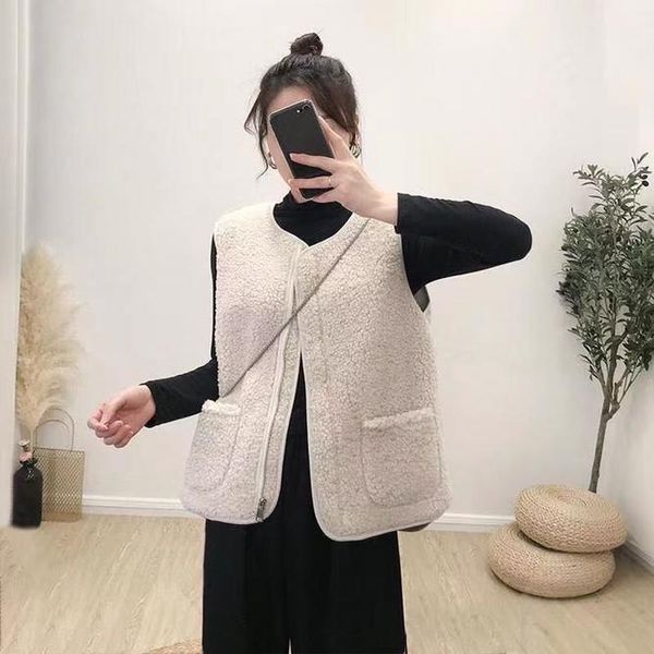 women's vests lady beige zipper fur furry plush vest women sleeveless down coat casual short outwear waistcoat parkas jacket coats clo, Black;white
women's vests lady beige zipper fur furry plush vest women sleeveless down coat casual short outwear waistcoat parkas jacket coats clo, Black;white