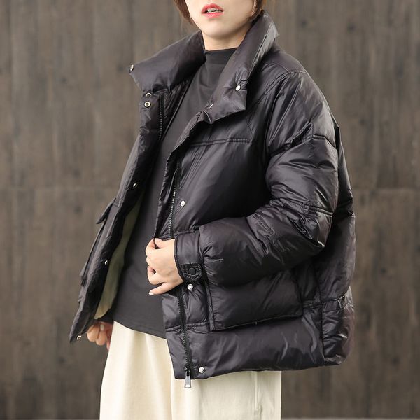leather korean short-bread light turtleneck casual winter down women's in fashion straight jacket y125 ew5u, Black
leather korean short-bread light turtleneck casual winter down women's in fashion straight jacket y125 ew5u, Black