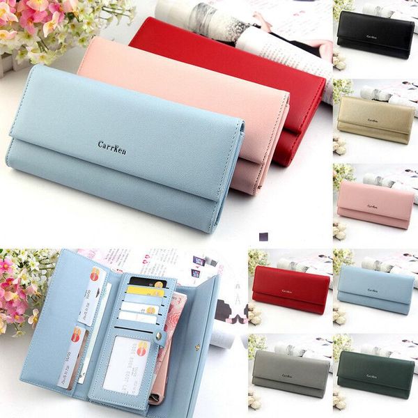 wallets women ladies clutch leather wallet long card holder phone bag case purse, Red;black
wallets women ladies clutch leather wallet long card holder phone bag case purse, Red;black