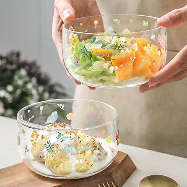 bowls floral print glass roasted belly bowl salad heat-resistant transparent fruit home dessert kitchen tableware
bowls floral print glass roasted belly bowl salad heat-resistant transparent fruit home dessert kitchen tableware