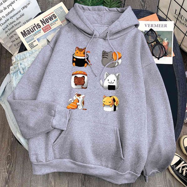 men's and women's sushi printed hoodi, loose wool pocket cloth, comfort and fashion, hip-hop and animation style, Black
men's and women's sushi printed hoodi, loose wool pocket cloth, comfort and fashion, hip-hop and animation style, Black