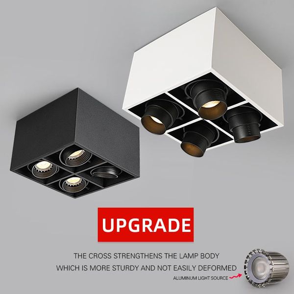 puluoti four heads flexible angle adjustment surface grille spotlight other led lighting
puluoti four heads flexible angle adjustment surface grille spotlight other led lighting