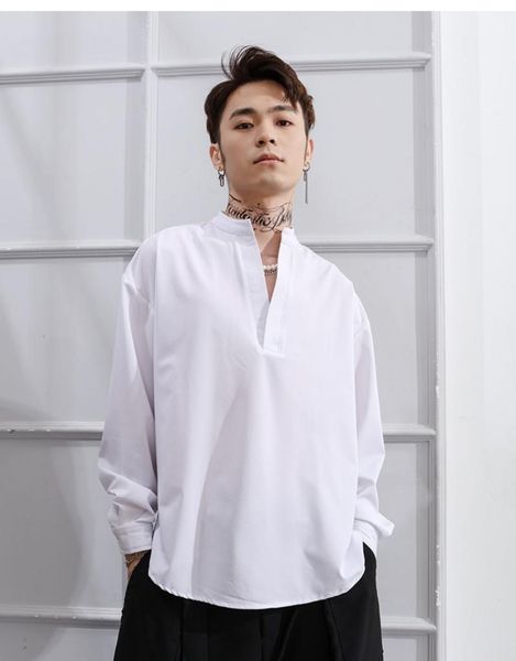 men's casual shirts shirt personality fashion long sleeve pullover trend loose japanese retro hairdresser nightclub dark, White;black
men's casual shirts shirt personality fashion long sleeve pullover trend loose japanese retro hairdresser nightclub dark, White;black