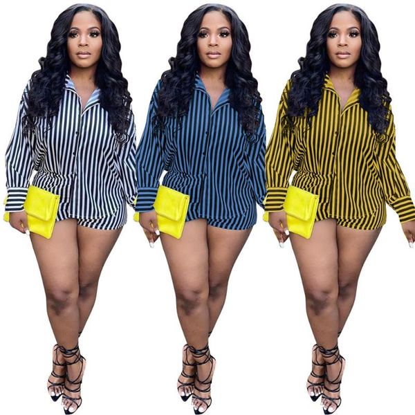 women's tracksuits s-2xl two piece set women crop and shorts striped long sleeve shirts office lady summer fall clothes wholesale drop, Gray
women's tracksuits s-2xl two piece set women crop and shorts striped long sleeve shirts office lady summer fall clothes wholesale drop, Gray