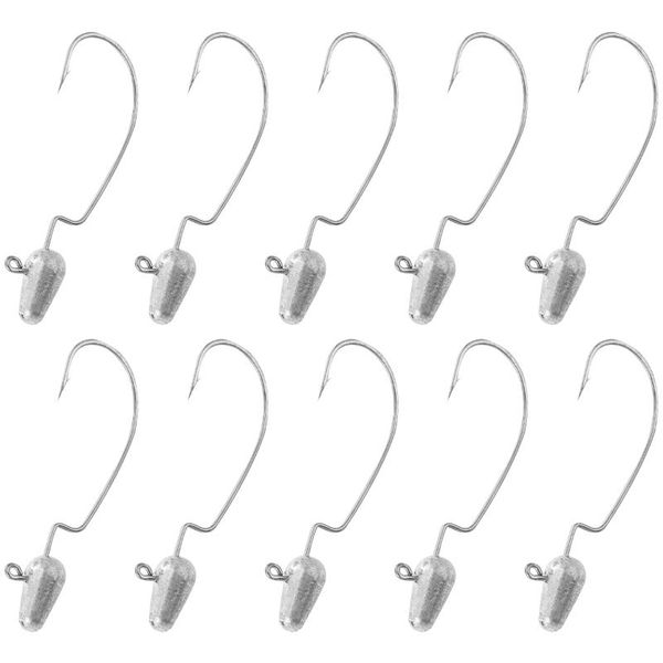 fishing hooks 2 packs of 10pcs 3.5g outdoor sports fish bait parts(silver)
fishing hooks 2 packs of 10pcs 3.5g outdoor sports fish bait parts(silver)