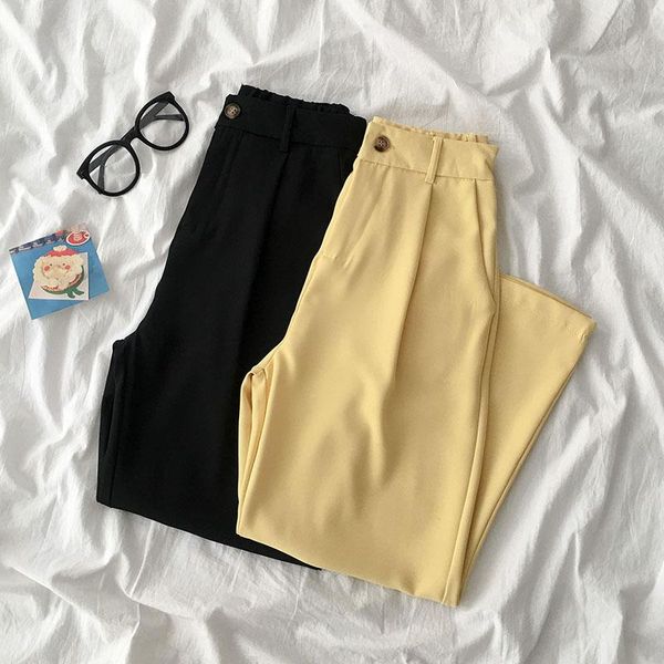 solid wide leg women pants autumn high waist ankle length female trousers women's & capris, Black;white
solid wide leg women pants autumn high waist ankle length female trousers women's & capris, Black;white
