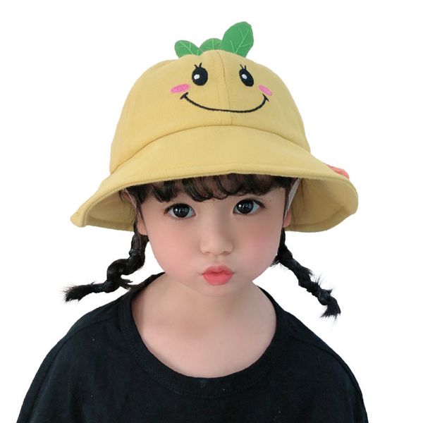 children's spring thin 1-5-year-old girl's little radish fisherman's boy's sunshade basin hat version 3, Yellow
children's spring thin 1-5-year-old girl's little radish fisherman's boy's sunshade basin hat version 3, Yellow