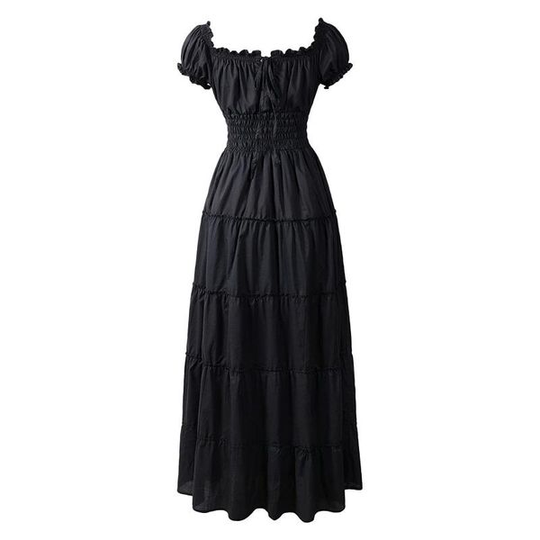 casual dresses women's one-shoulder boho dress vintage puff sleeve solid color maxi long fashion party a-line elegant womens vestido, Black;gray
casual dresses women's one-shoulder boho dress vintage puff sleeve solid color maxi long fashion party a-line elegant womens vestido, Black;gray