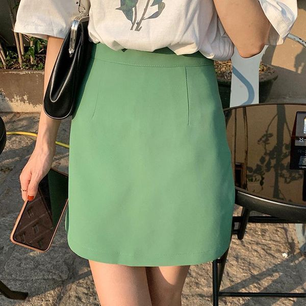 summer sweet fresh solid simple all-match mini skirt for women 2021 elegant office lady jupe casual silm waist female bottoms skirts, Black
summer sweet fresh solid simple all-match mini skirt for women 2021 elegant office lady jupe casual silm waist female bottoms skirts, Black