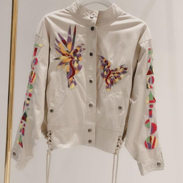 women's jackets jacket women long sleeve short with embroidered straps, Black;brown
women's jackets jacket women long sleeve short with embroidered straps, Black;brown