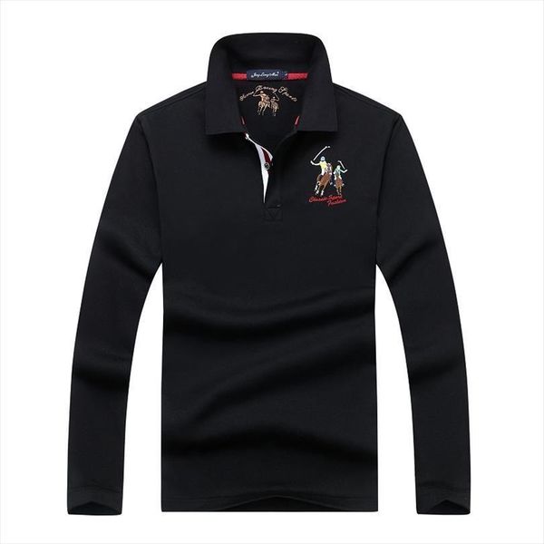 cotton shirt solid mens polos color 100% embroidery casual long sleeve shirts eur size m 3xl ya280, White;black
cotton shirt solid mens polos color 100% embroidery casual long sleeve shirts eur size m 3xl ya280, White;black