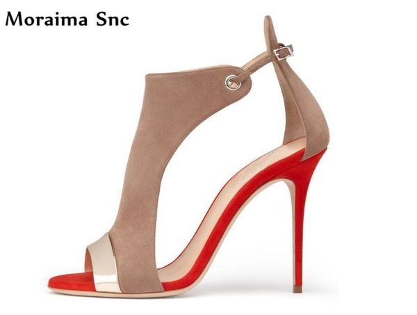moraima snc mixed colors vintage suede peep toe est female sandals high heels cut-out bling ankle buckle summer shoes, Black
moraima snc mixed colors vintage suede peep toe est female sandals high heels cut-out bling ankle buckle summer shoes, Black