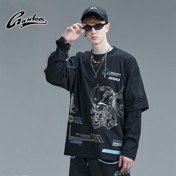 men's t-shirts guuka autumn fashion hip hop t shirt streetwear men print loose punk harajuku street tees long sleeve casual, White;black
men's t-shirts guuka autumn fashion hip hop t shirt streetwear men print loose punk harajuku street tees long sleeve casual, White;black