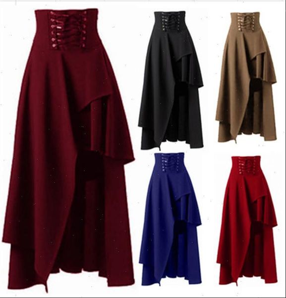 womens skirts steampunk skirt for women high waist solid irregular costume party shows dance plus size lace up cotton clothing, Black
womens skirts steampunk skirt for women high waist solid irregular costume party shows dance plus size lace up cotton clothing, Black
