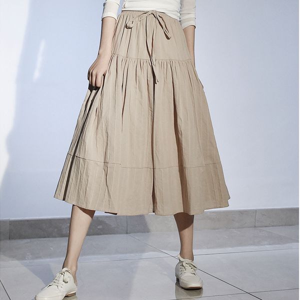 skirts summer women cotton high waist lace-up a-line casual elegant sweet jupe femme saias mujer 77jn, Black
skirts summer women cotton high waist lace-up a-line casual elegant sweet jupe femme saias mujer 77jn, Black