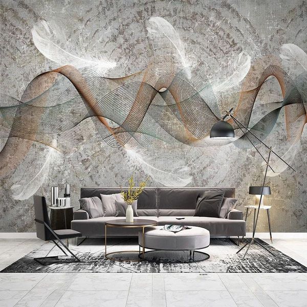wallpapers custom mural wallpaper modern abstract 3d feather line retro living room tv sofa background wall papel de parede sala
wallpapers custom mural wallpaper modern abstract 3d feather line retro living room tv sofa background wall papel de parede sala