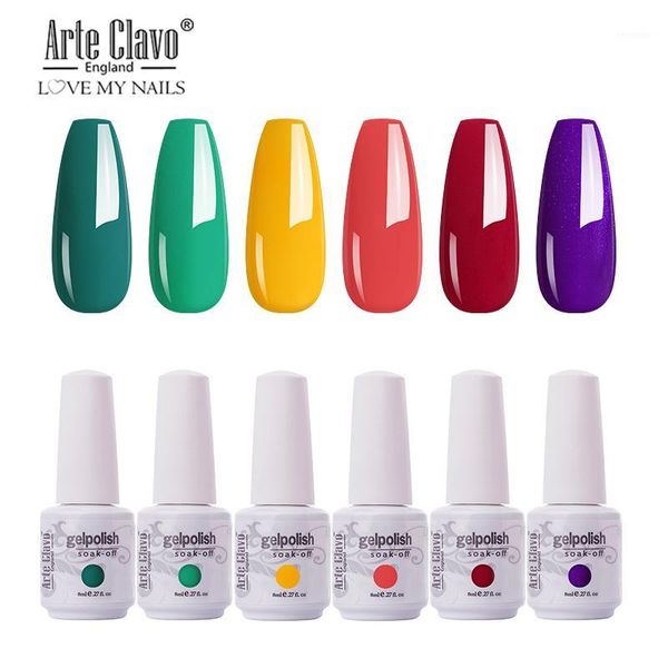 arte clavo 6pcs/set nail gel polish kit hybrid nails lak 8ml art manicure autumn summer uv lacquer resin soak off1, Red;pink
arte clavo 6pcs/set nail gel polish kit hybrid nails lak 8ml art manicure autumn summer uv lacquer resin soak off1, Red;pink