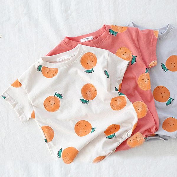clothing sets 0-3y baby boy girl bodysuit born cotton orange print short-sleeved romper kids summer clothes, White
clothing sets 0-3y baby boy girl bodysuit born cotton orange print short-sleeved romper kids summer clothes, White