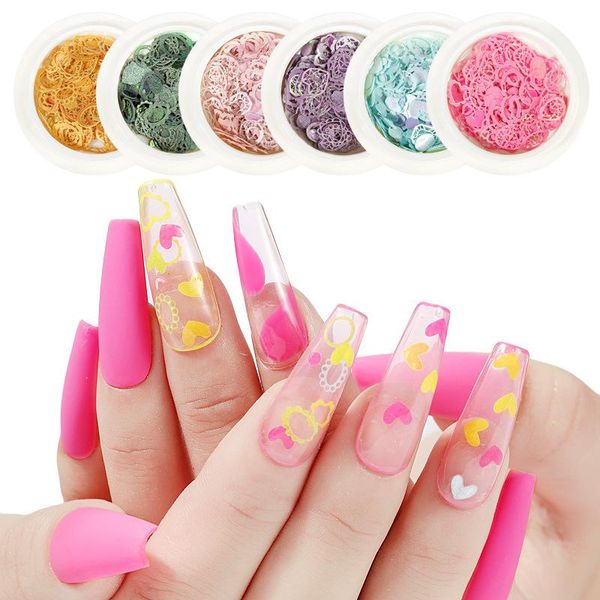 nail art decorations 50pcs mixed manicure sequins wood pulp heart geometry colorful diy 3d stickers decals supplies, Silver;gold
nail art decorations 50pcs mixed manicure sequins wood pulp heart geometry colorful diy 3d stickers decals supplies, Silver;gold