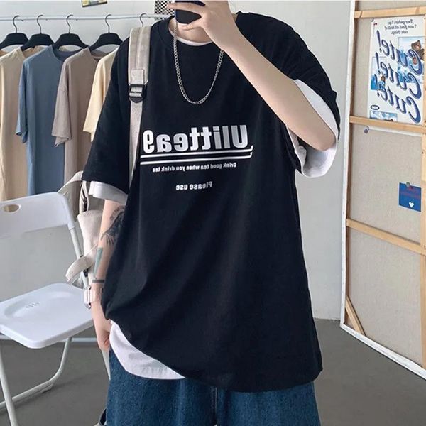 men's t-shirts logo short sleeve t - shirt summer loose print bottom ins hong kong casual couple five-point sleeves s-3xl, White;black
men's t-shirts logo short sleeve t - shirt summer loose print bottom ins hong kong casual couple five-point sleeves s-3xl, White;black