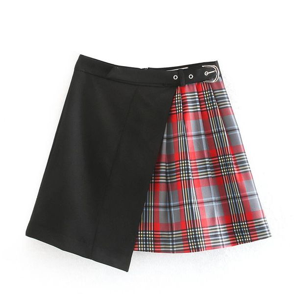 skirts omikron casual basic fashion all match plaid vintage irregular high waist college wind 2021 female women mini, Black
skirts omikron casual basic fashion all match plaid vintage irregular high waist college wind 2021 female women mini, Black